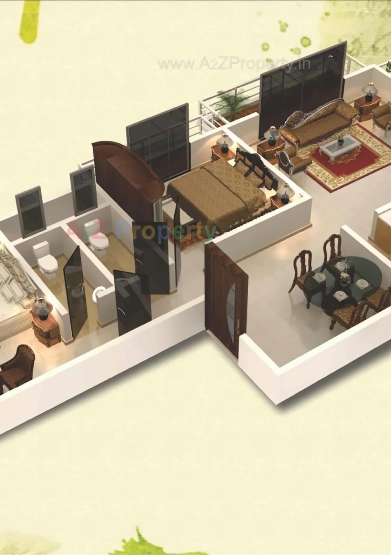 3D Elevation of real estate project Kingston Court located at Vasaivirar-city-m-corp, Palghar, Maharashtra