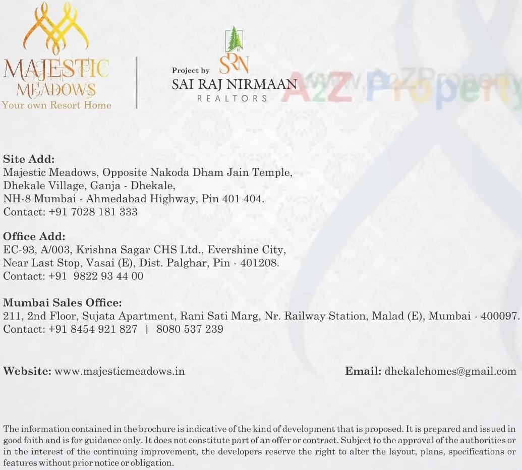  of real estate project Majestic Meadows located at Dhekale, Palghar, Maharashtra
