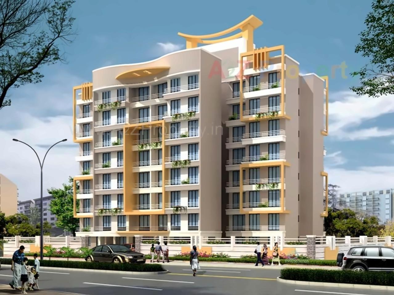 3D Elevation of real estate project Mandar Associates located at Vasaivirar-city-m-corp, Palghar, Maharashtra