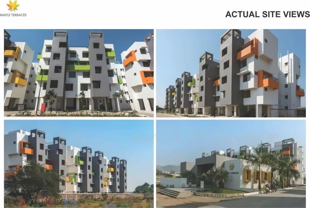 3D Elevation of real estate project Maple Terraces located at Shelwali, Palghar, Maharashtra