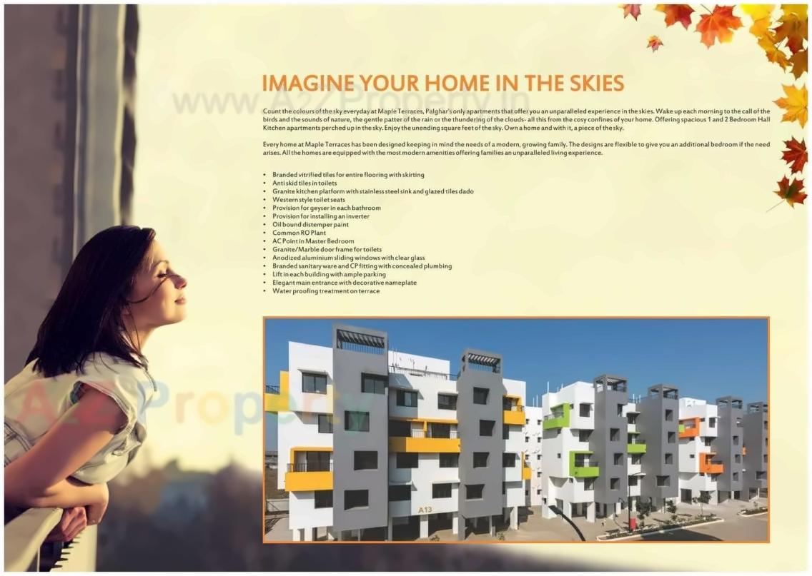  of real estate project Maple Terraces located at Shelwali, Palghar, Maharashtra