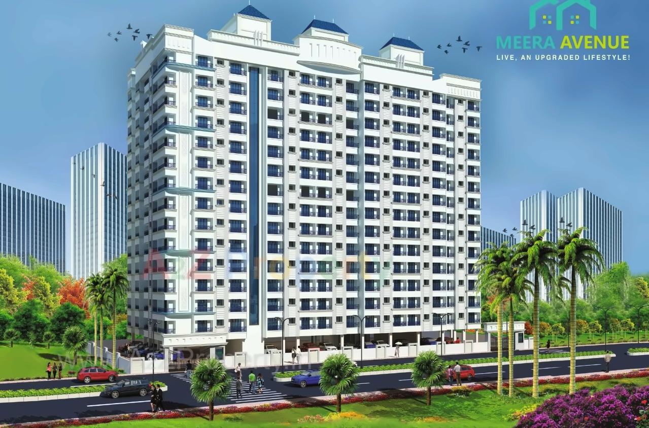 3D Elevation of real estate project Meera Avenue located at Vasaivirar-city-m-corp, Palghar, Maharashtra