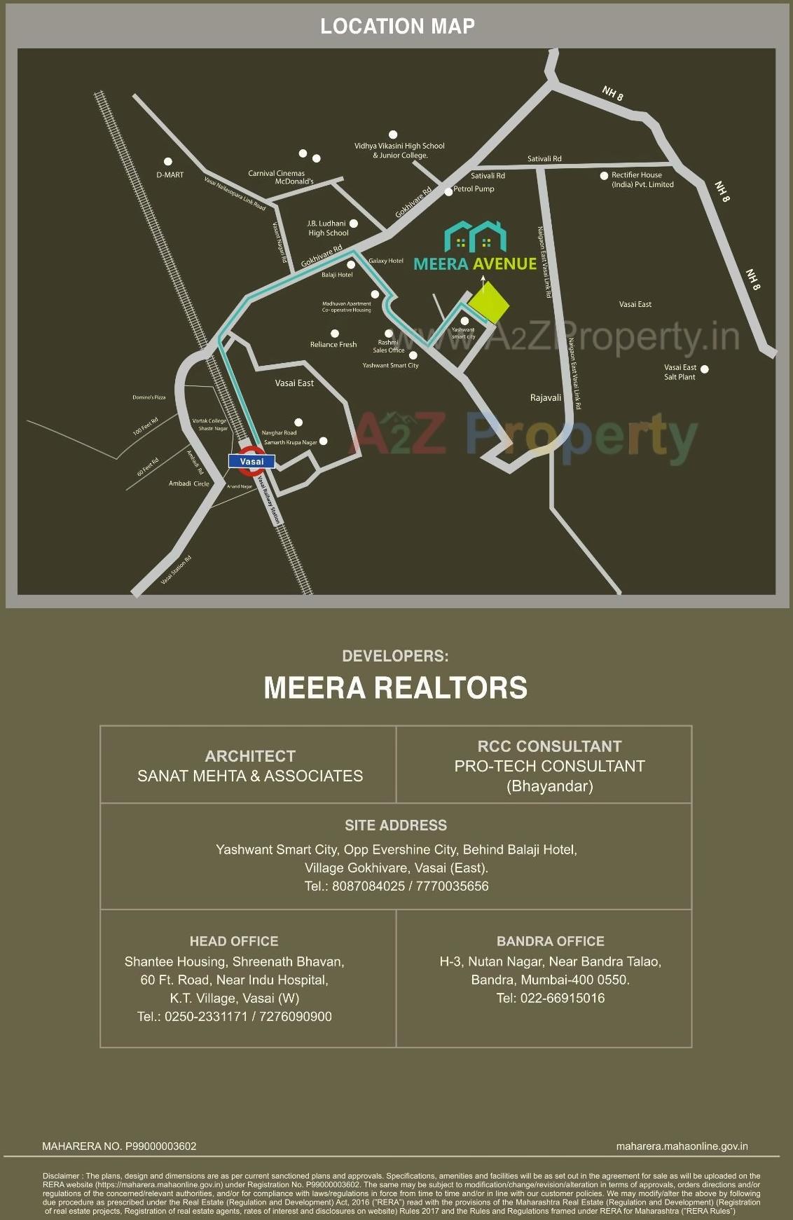  of real estate project Meera Avenue located at Vasaivirar-city-m-corp, Palghar, Maharashtra