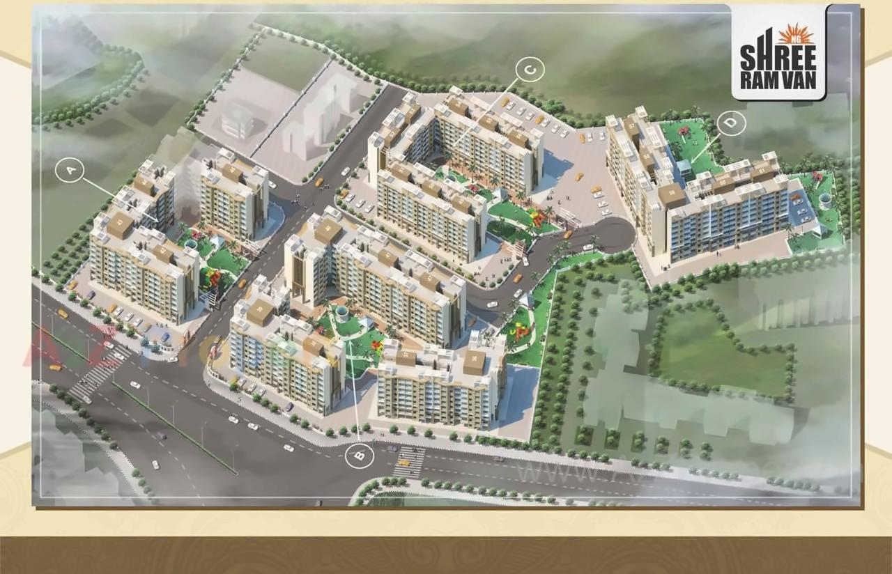 Layout of real estate project N G Shree Ram Van located at Vasaivirar-city-m-corp, Palghar, Maharashtra