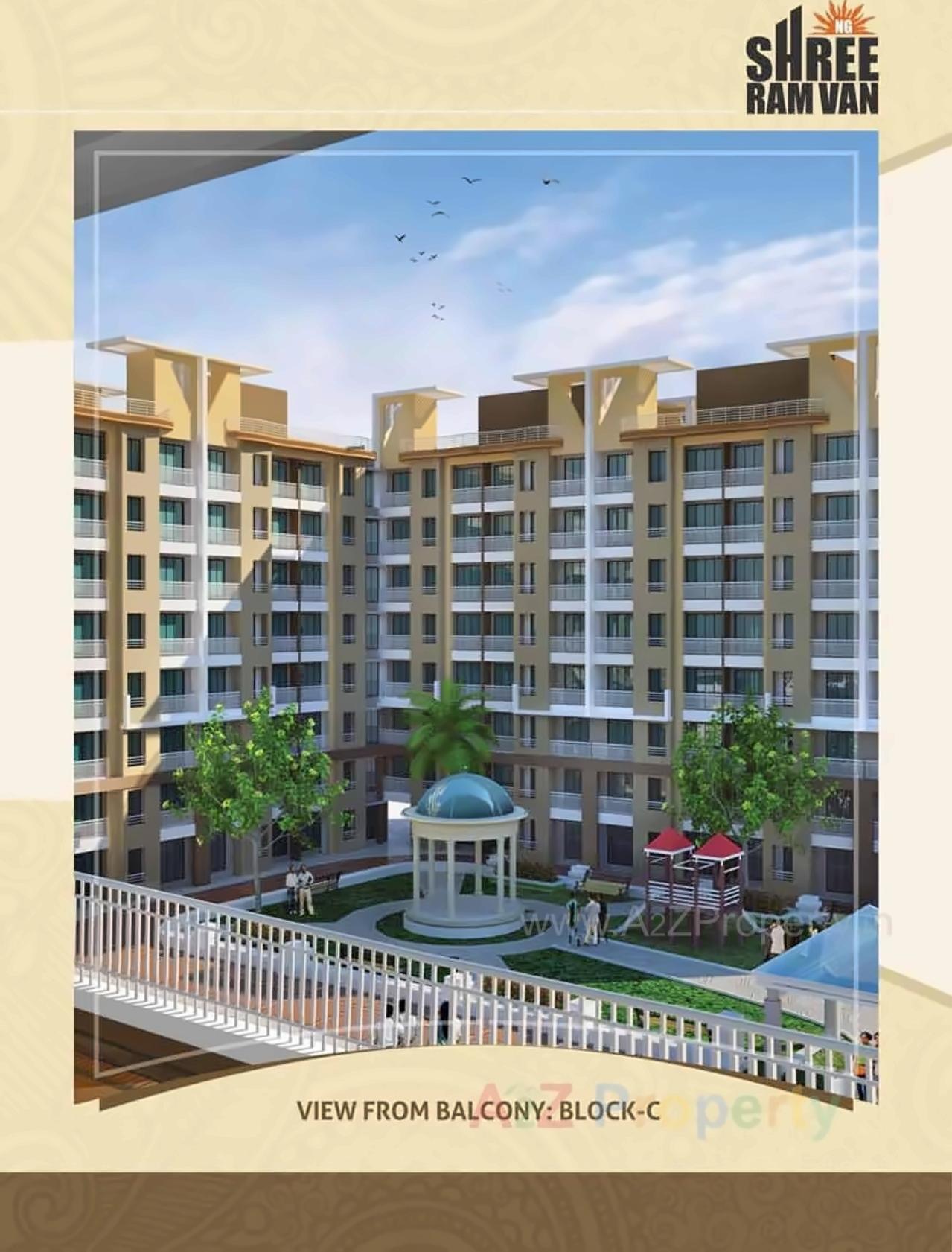 3D Elevation of real estate project N G Shree Ram Van located at Vasaivirar-city-m-corp, Palghar, Maharashtra