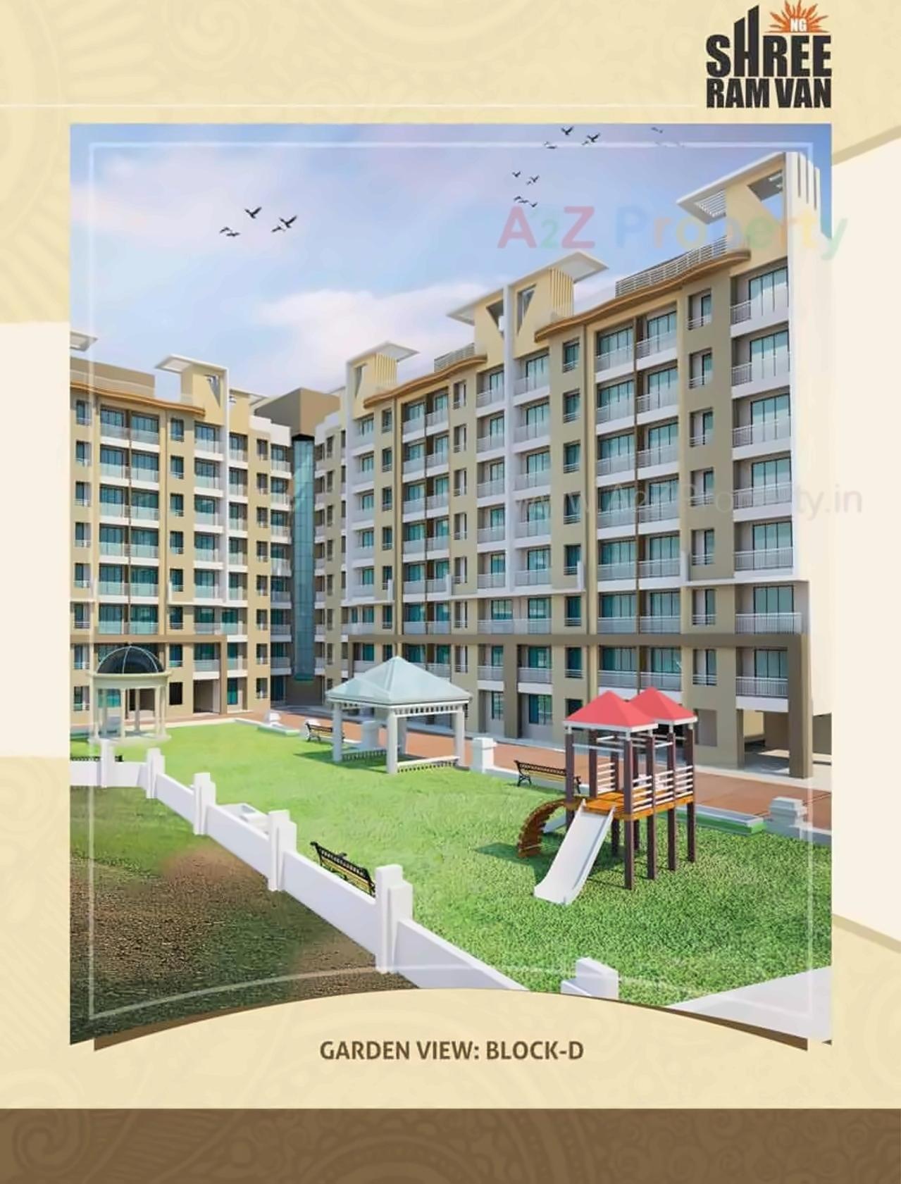 3D Elevation of real estate project N G Shree Ram Van located at Vasaivirar-city-m-corp, Palghar, Maharashtra