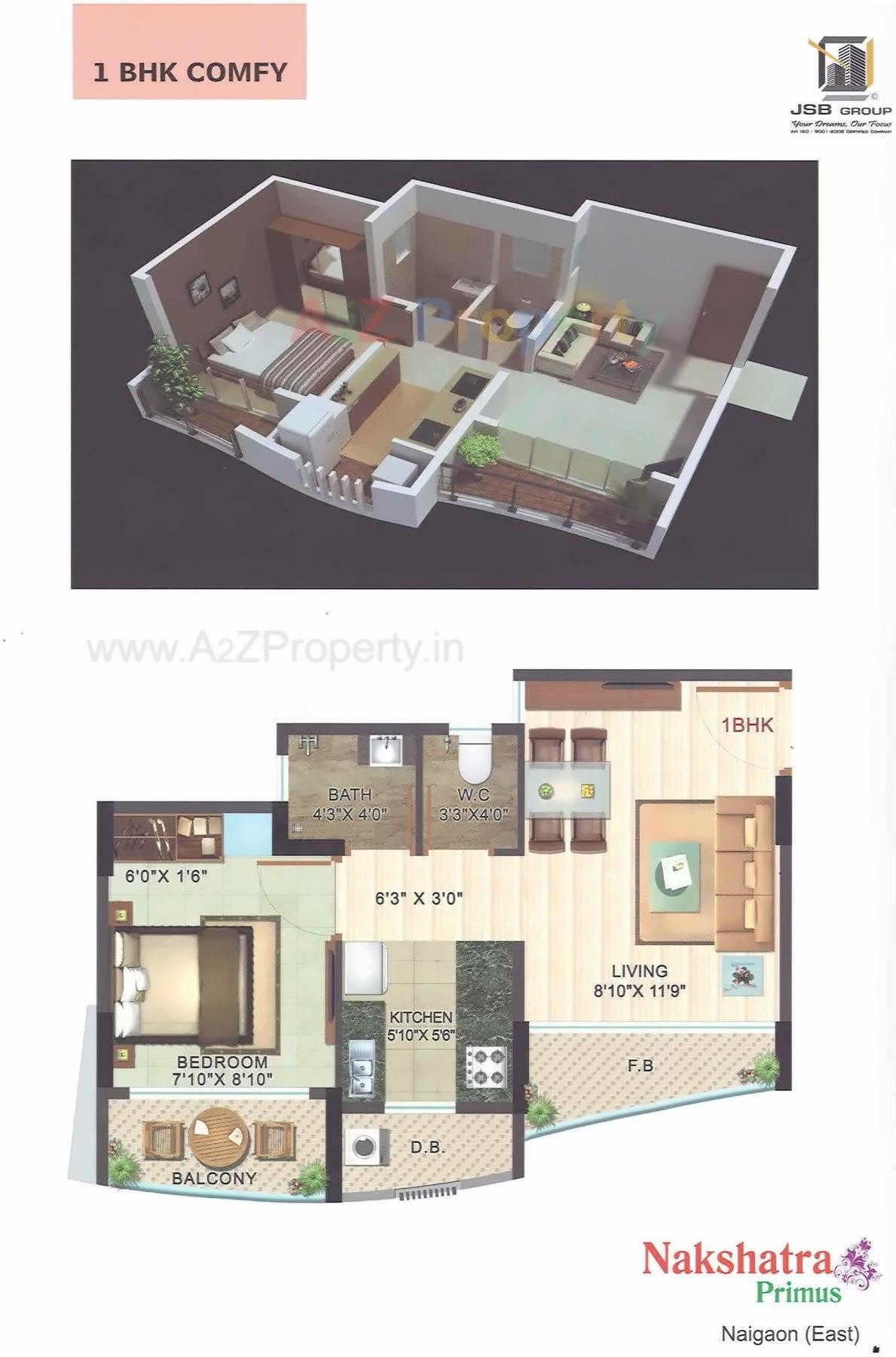 Layout of real estate project Nakshatra Primus located at Tivari, Palghar, Maharashtra