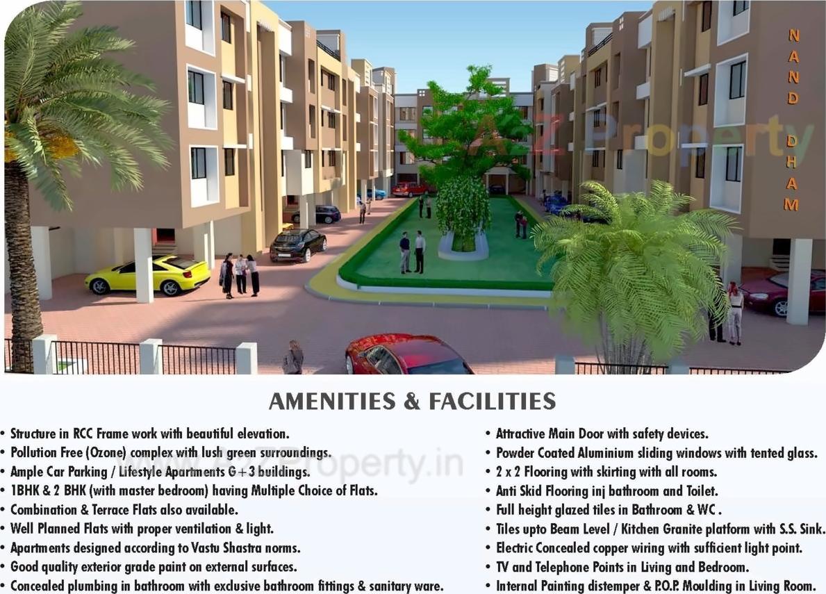 3D Elevation of real estate project Nand Dham Complex located at Parnali, Palghar, Maharashtra