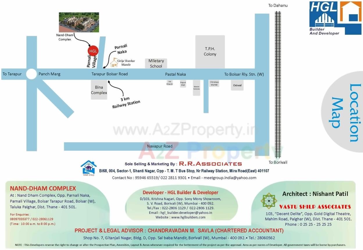  of real estate project Nand Dham Complex located at Parnali, Palghar, Maharashtra