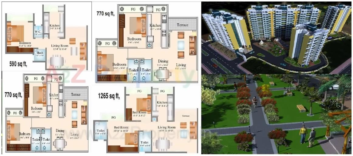 Image 25093 2 of real estate project Navkar City located at Vasaivirar-city-m-corp, Palghar, Maharashtra