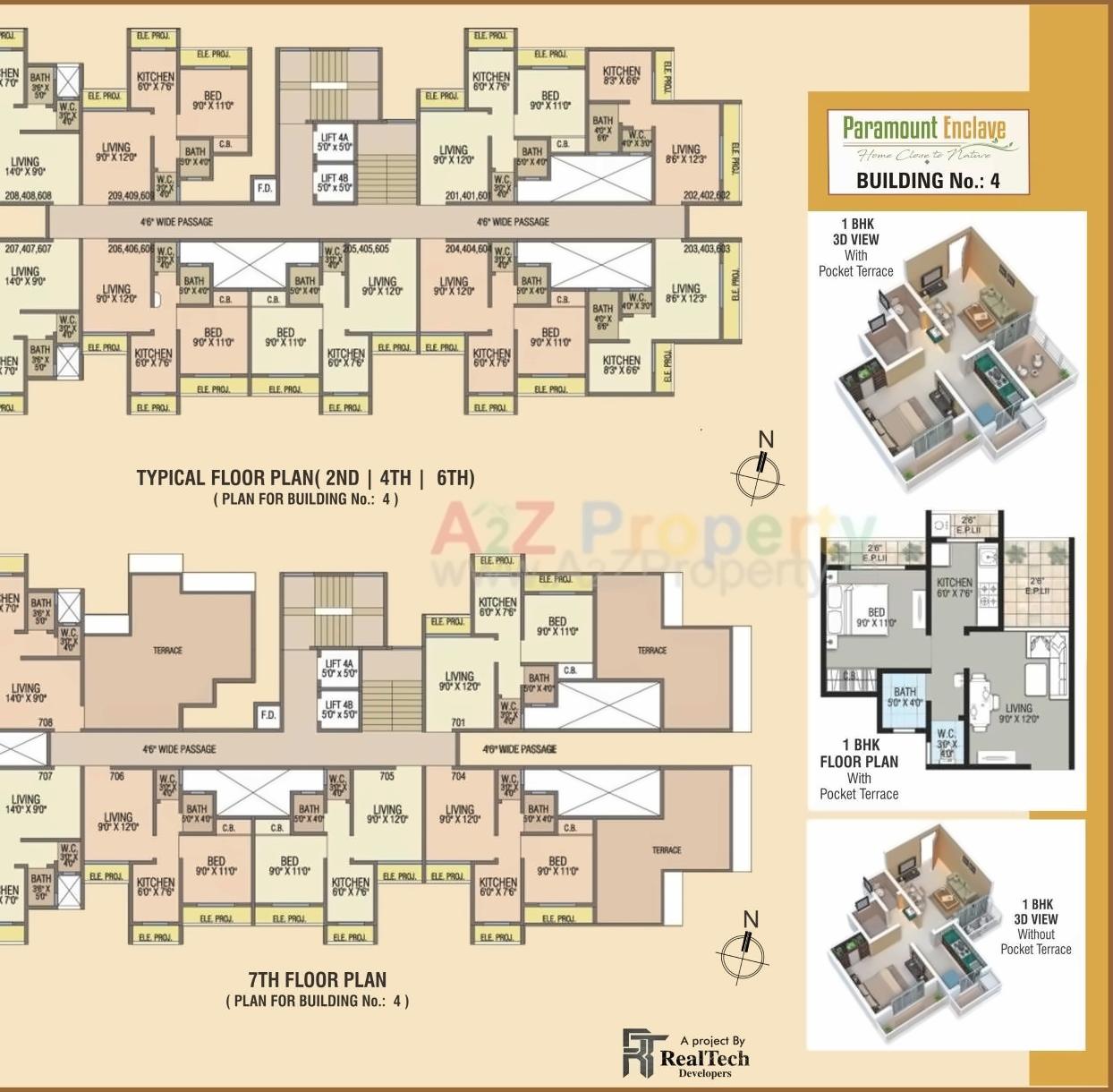 Layout of real estate project Paramount Enclave  No located at Mahim, Palghar, Maharashtra