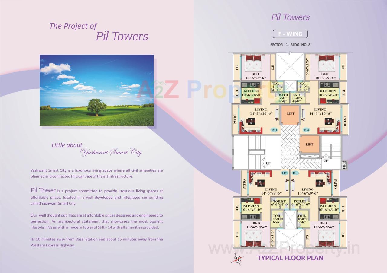  of real estate project Pil Tower located at Vasaivirar-city-m-corp, Palghar, Maharashtra
