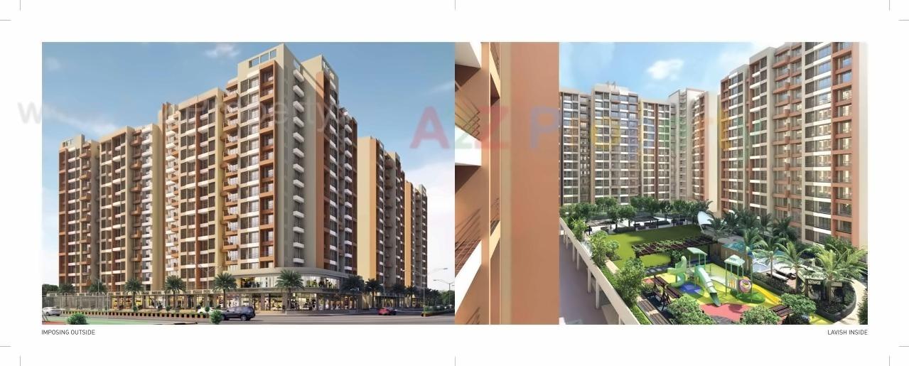 3D Elevation of real estate project Poonam Park View located at Vasaivirar-city-m-corp, Palghar, Maharashtra