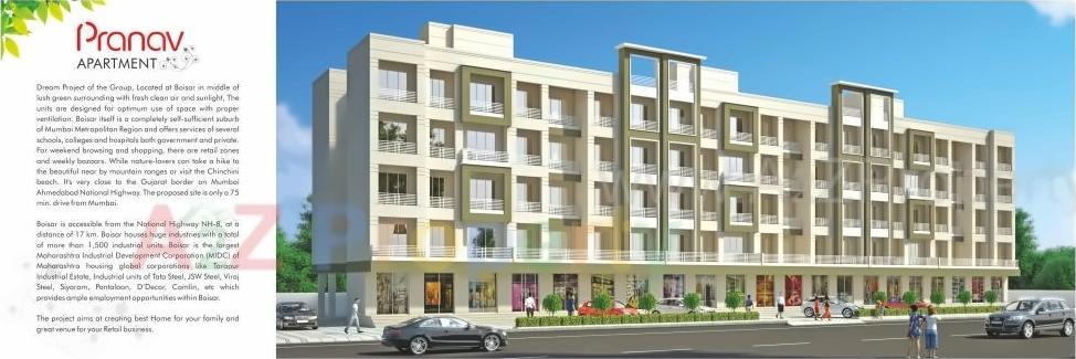 3D Elevation of real estate project Pranav Apartment located at Kurgaon, Palghar, Maharashtra