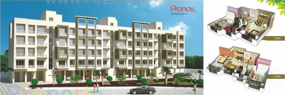 3D Elevation of real estate project Pranav Apartment located at Kurgaon, Palghar, Maharashtra