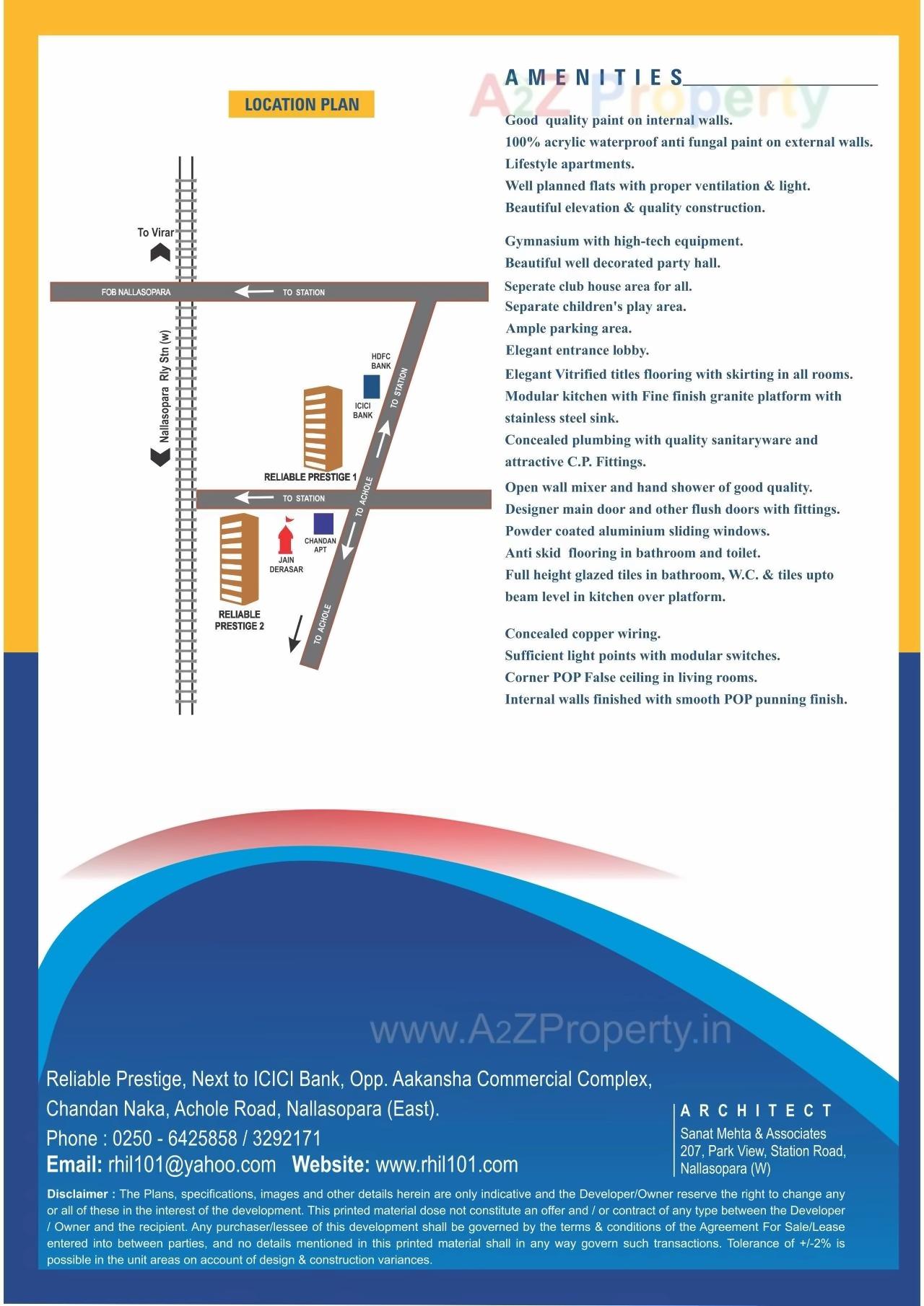 Image 27301 16 of real estate project Reliable Prestige located at Vasaivirar-city-m-corp, Palghar, Maharashtra