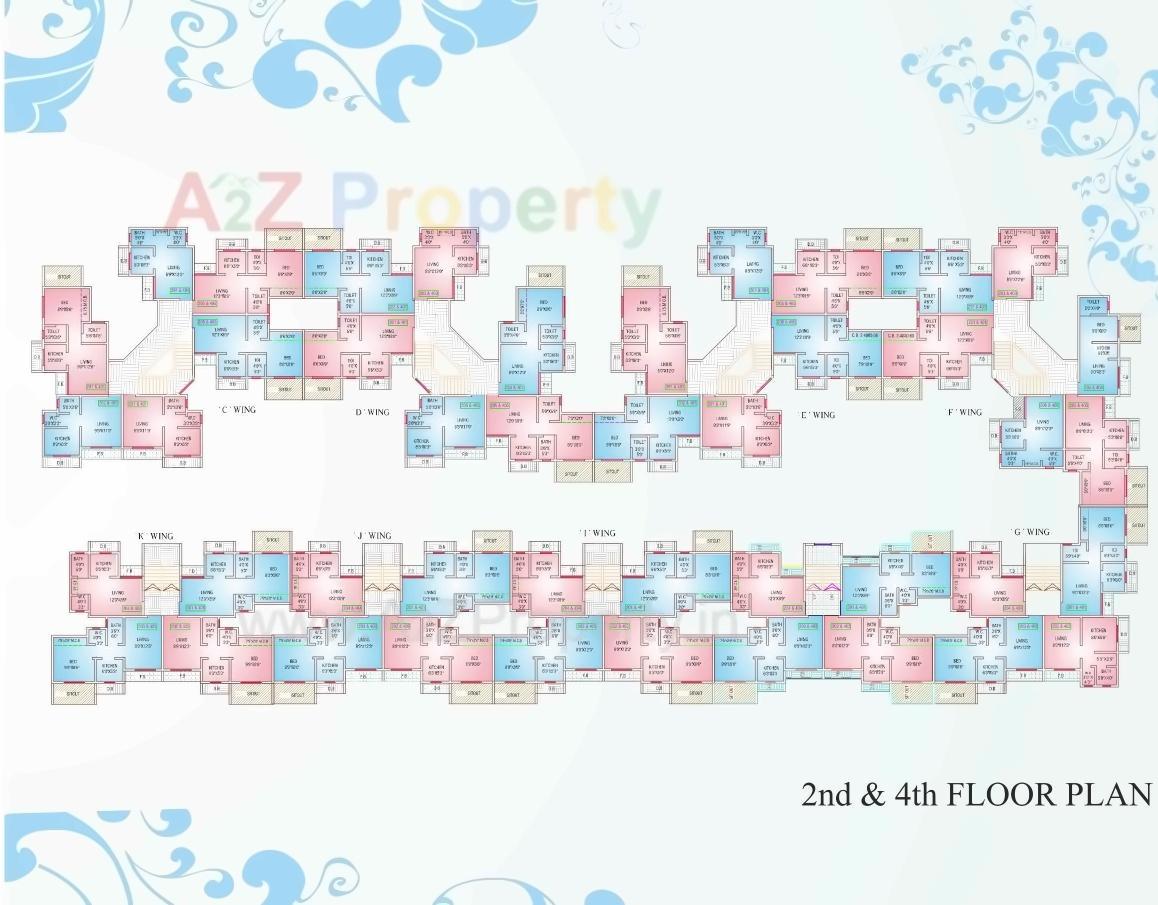Layout of real estate project Reliable Township / Rt  A, located at Vasaivirar-city-m-corp, Palghar, Maharashtra