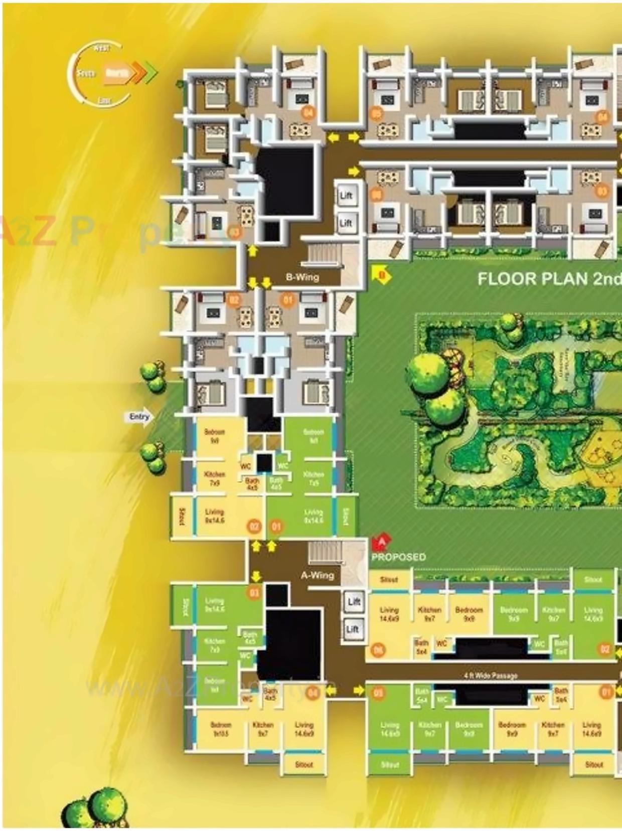 Layout of real estate project Shalibhadra Yash located at Vasaivirar-city-m-corp, Palghar, Maharashtra