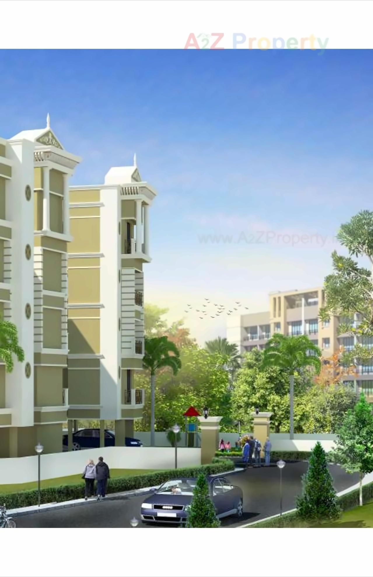 3D Elevation of real estate project Shamrock Residency located at Vasaivirar-city-m-corp, Palghar, Maharashtra