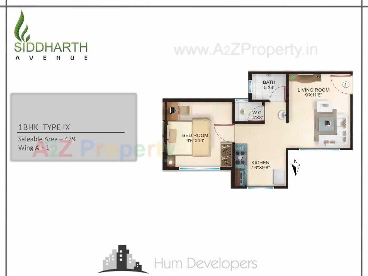 Layout of real estate project Siddharth Avenue located at Palghar--, Palghar, Maharashtra