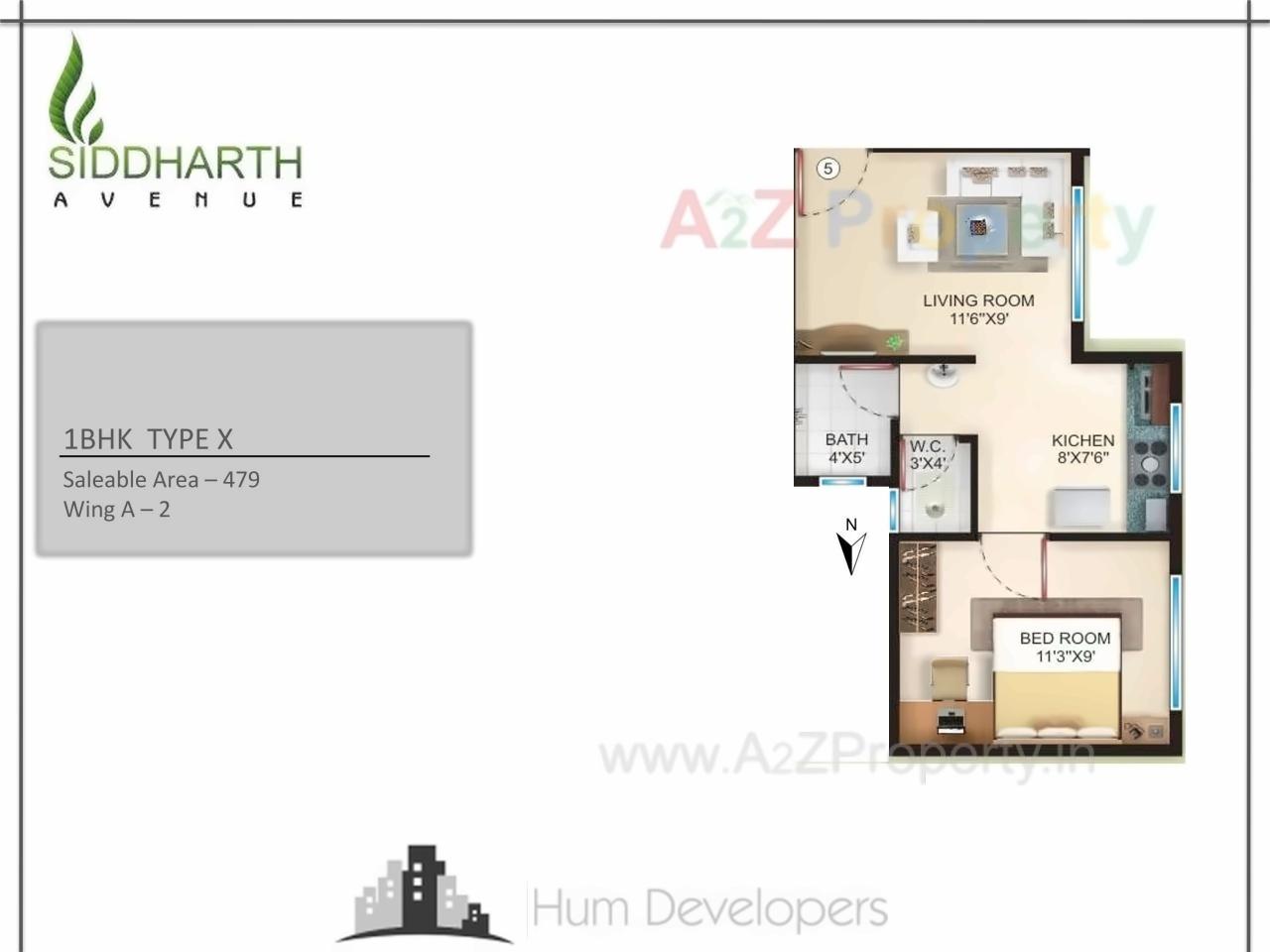 Layout of real estate project Siddharth Avenue located at Palghar--, Palghar, Maharashtra