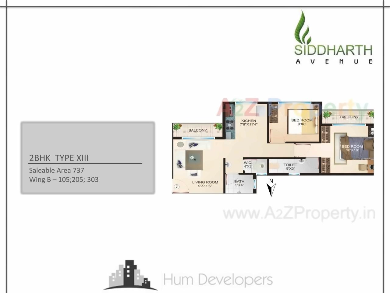 Layout of real estate project Siddharth Avenue located at Palghar--, Palghar, Maharashtra