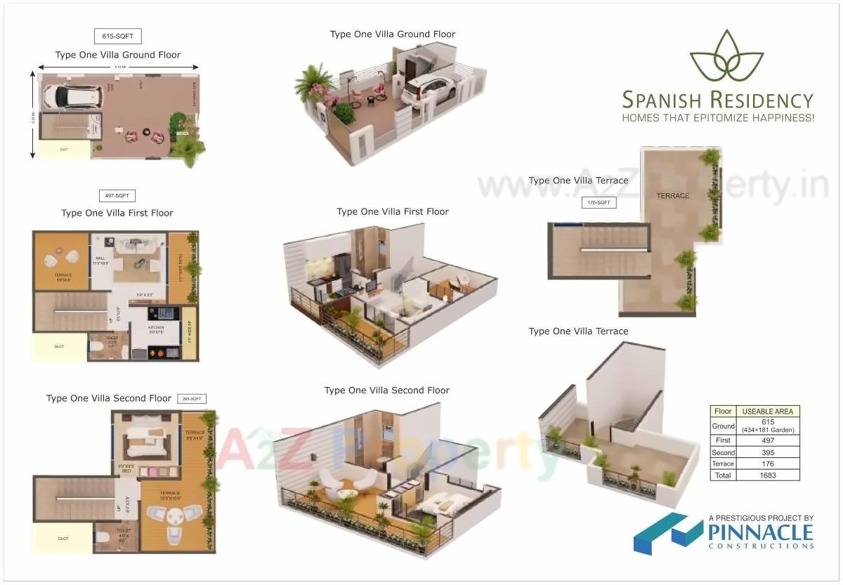 Layout of real estate project Spanish Residency located at Vasaivirar-city-m-corp, Palghar, Maharashtra