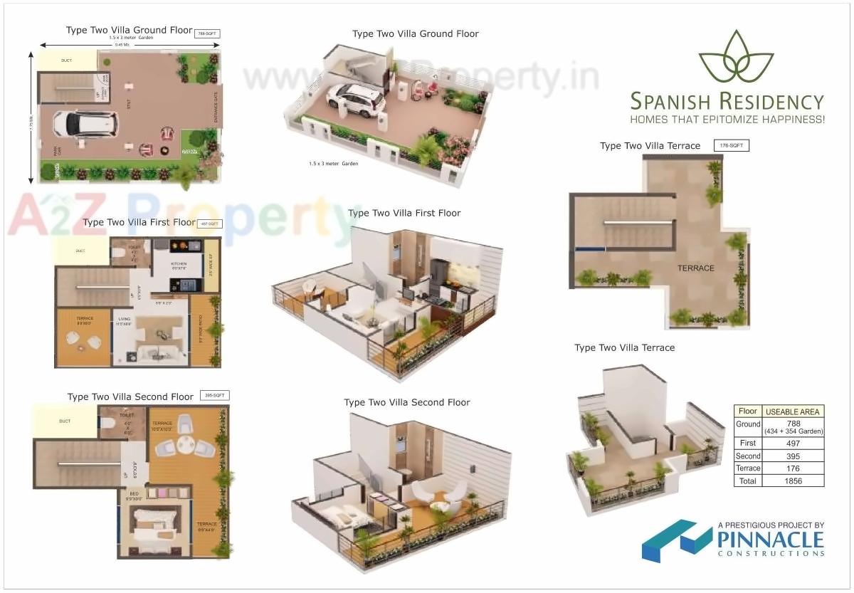 Layout of real estate project Spanish Residency located at Vasaivirar-city-m-corp, Palghar, Maharashtra
