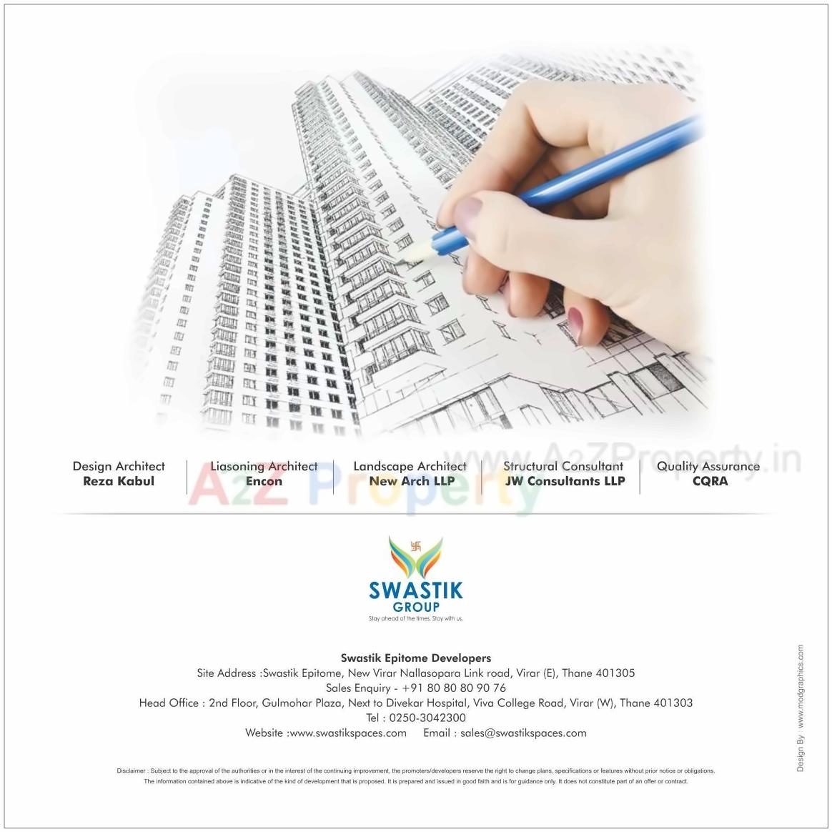  of real estate project Swastik Epitome   To 14 Floors located at Vasaivirar-city-m-corp, Palghar, Maharashtra