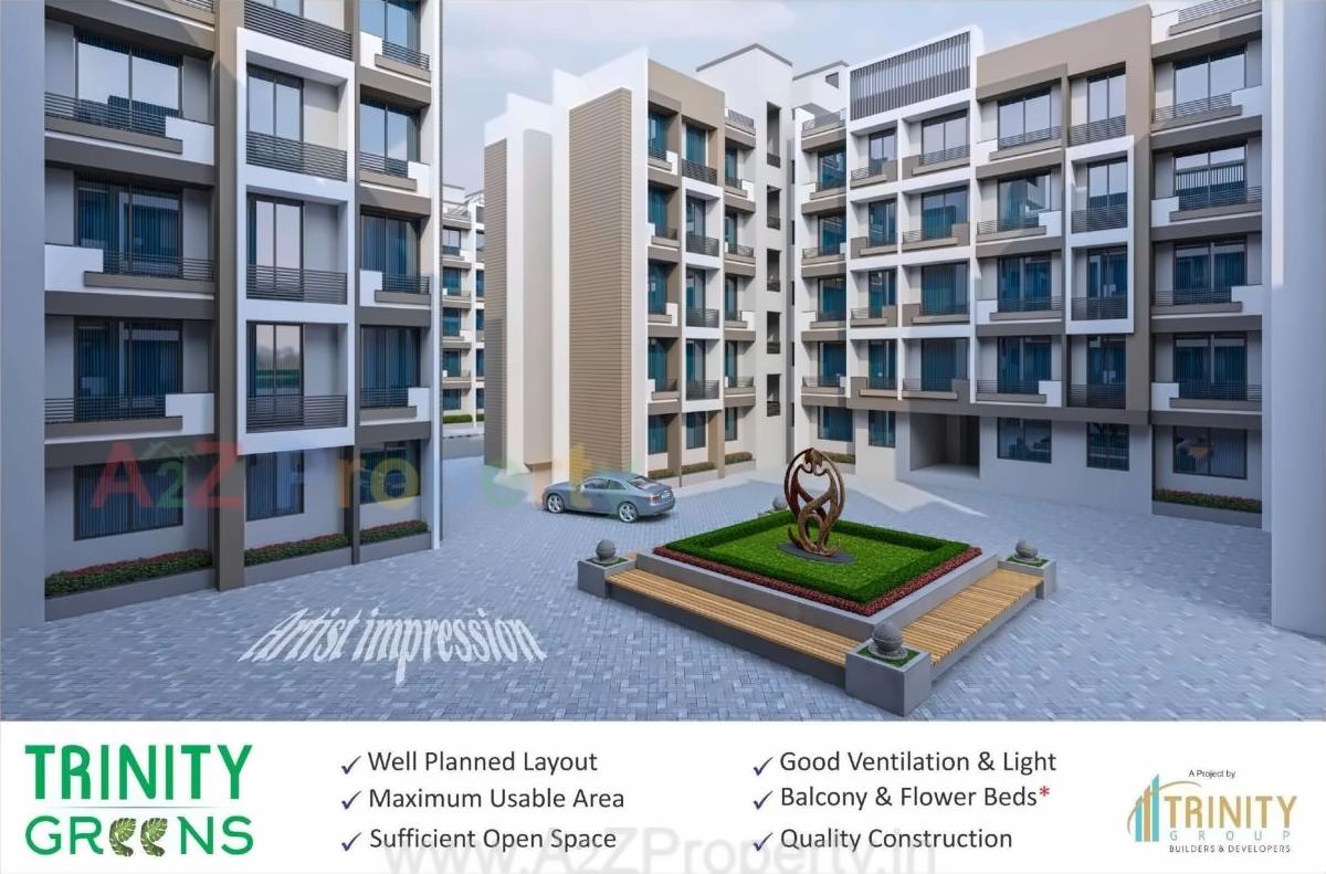 3D Elevation of real estate project Trinity Greens located at Makane, Palghar, Maharashtra