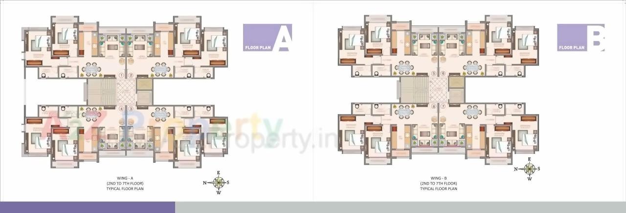 Layout of real estate project Veena Velocity Ph Ii located at Vasaivirar-city-m-corp, Palghar, Maharashtra
