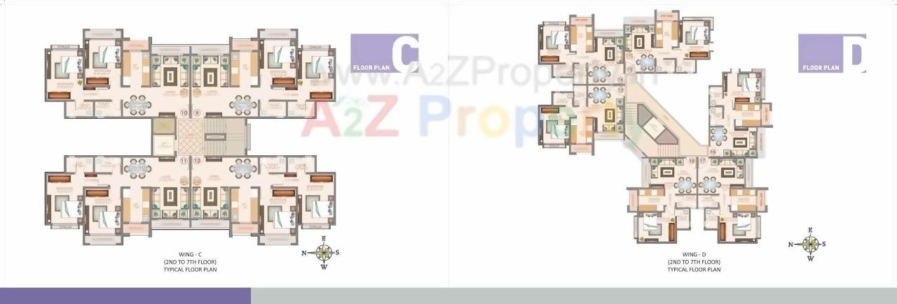 Layout of real estate project Veena Velocity Ph Ii located at Vasaivirar-city-m-corp, Palghar, Maharashtra