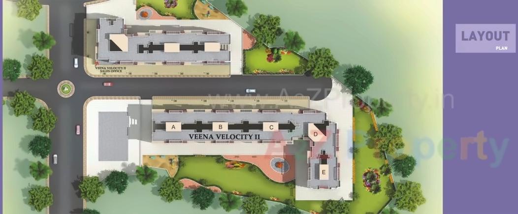 3D Elevation of real estate project Veena Velocity Ph Ii located at Vasaivirar-city-m-corp, Palghar, Maharashtra