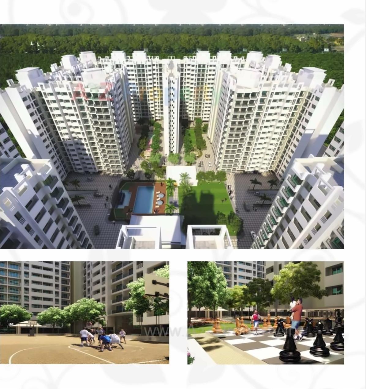 3D Elevation of real estate project Vinay Unique Gardens located at Vasaivirar-city-m-corp, Palghar, Maharashtra