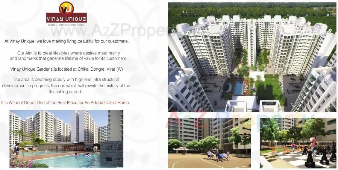  of real estate project Vinay Unique Gardens located at Vasaivirar-city-m-corp, Palghar, Maharashtra