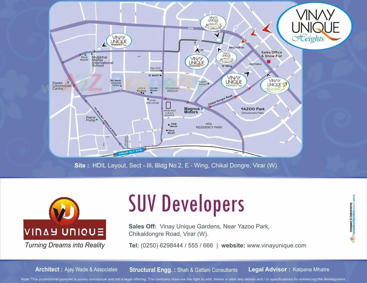 of real estate project Vinay Unique Heights located at Vasaivirar-city-m-corp, Palghar, Maharashtra
