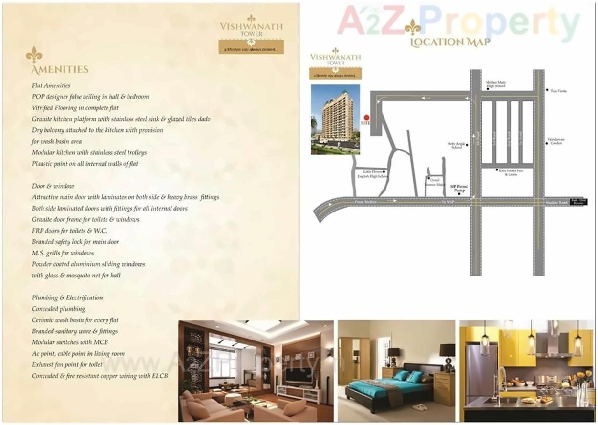 Layout of real estate project Vishwanath Tower located at Vasaivirar-city-m-corp, Palghar, Maharashtra