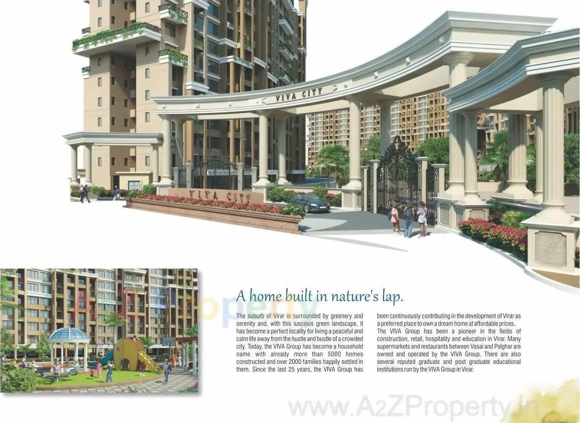 3D Elevation of real estate project Viva City located at Vasaivirar-city-m-corp, Palghar, Maharashtra