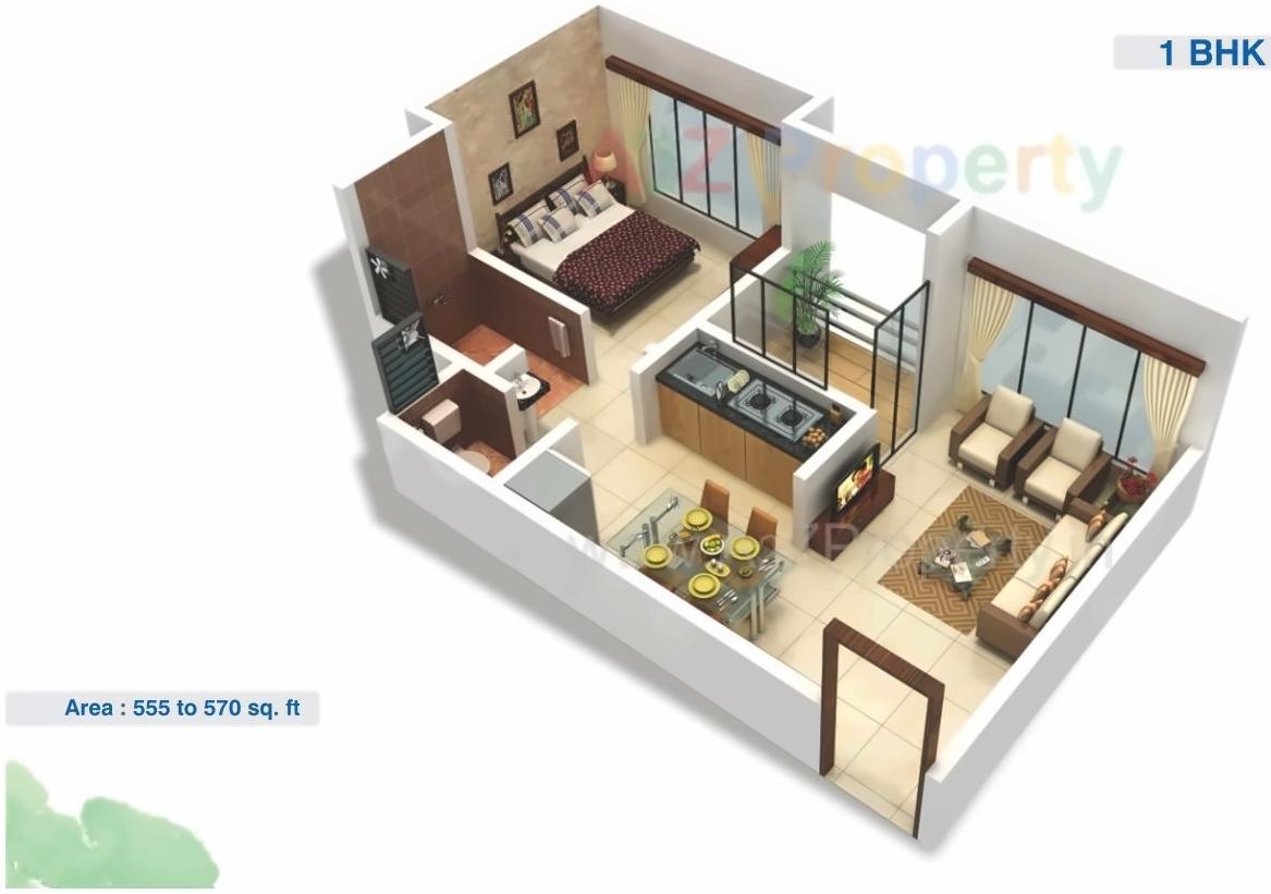 Layout of real estate project Viva City located at Vasaivirar-city-m-corp, Palghar, Maharashtra