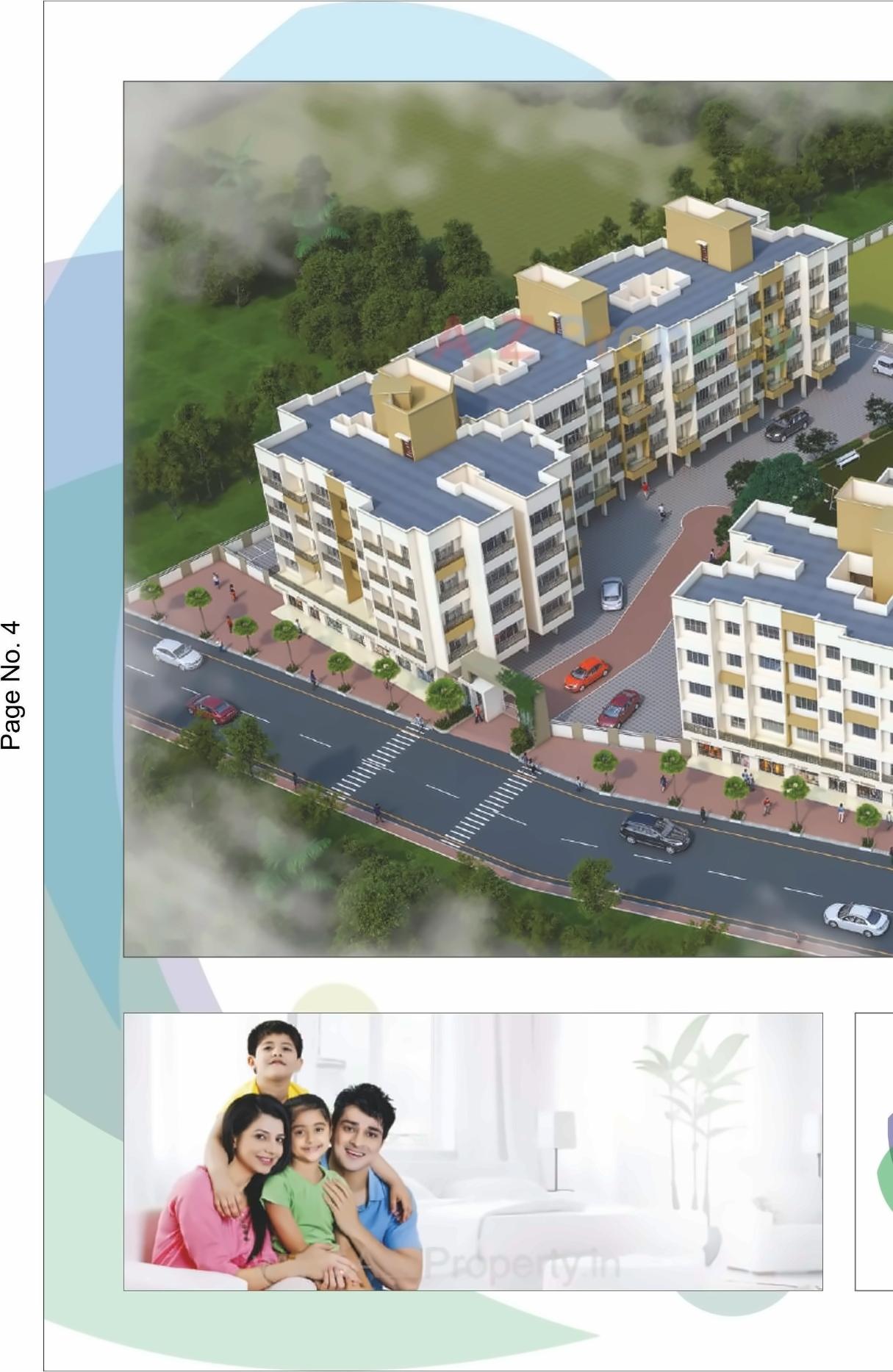 3D Elevation of real estate project Vrindavan Complex located at Saphale, Palghar, Maharashtra