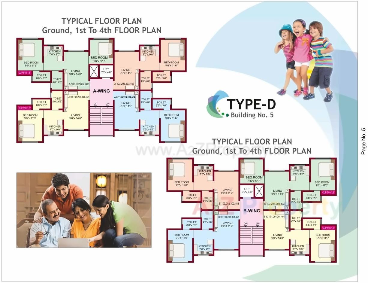 Layout of real estate project Vrindavan Complex located at Saphale, Palghar, Maharashtra