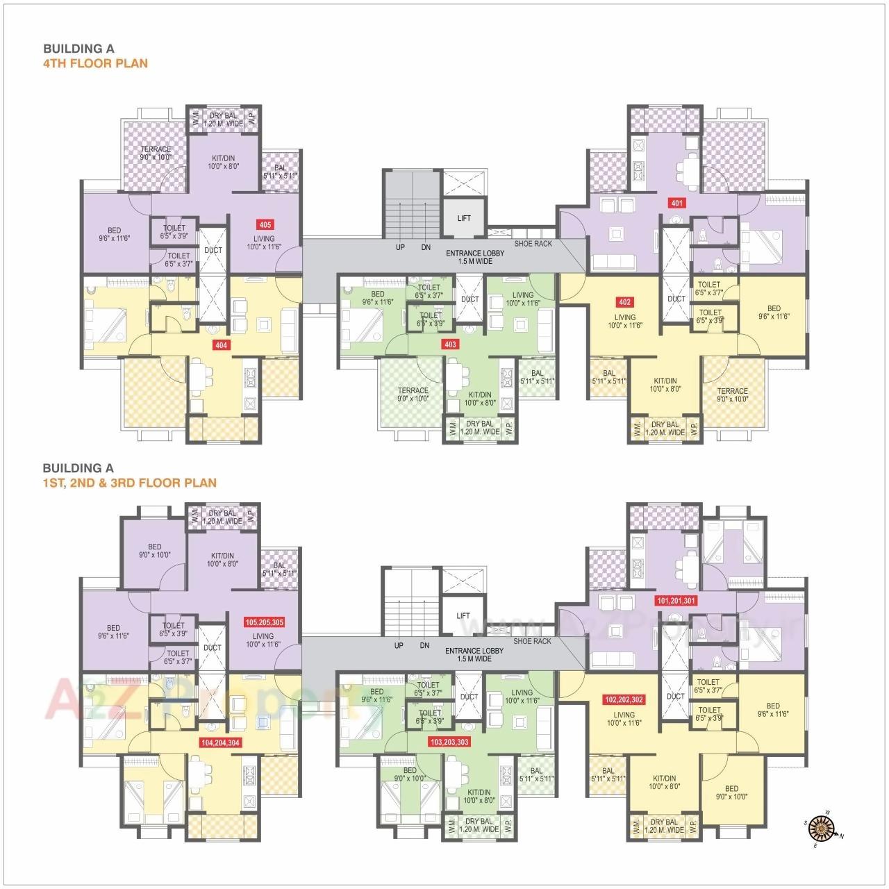 Layout of real estate project Yashwant Datt Greens located at Vasaivirar-city-m-corp, Palghar, Maharashtra