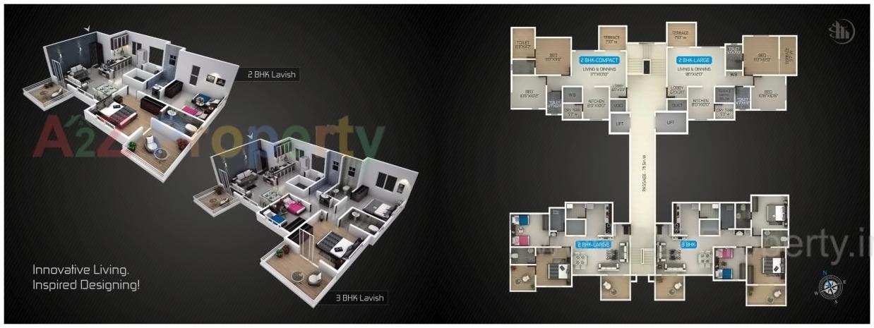 Layout of real estate project 18 Latitude located at Punawale, Pune, Maharashtra