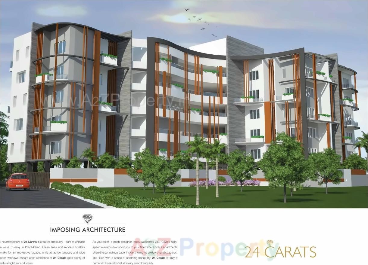 3D Elevation of real estate project 24 Carat located at Pimpri-chinchawad-m-corp, Pune, Maharashtra