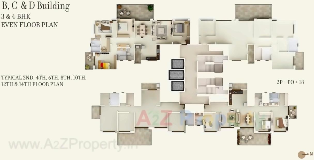 Layout of real estate project 24k Opula located at Pimpri-chinchawad-m-corp, Pune, Maharashtra