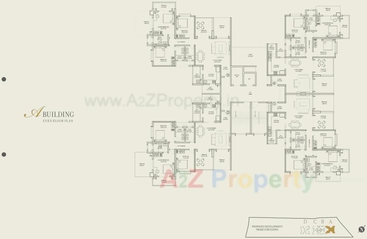 Layout of real estate project 24k Sereno S located at Pune-m-corp, Pune, Maharashtra