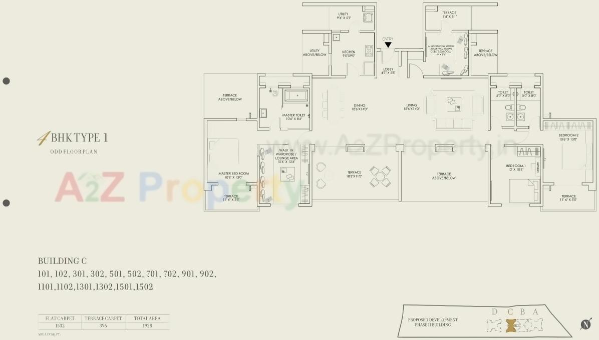 Layout of real estate project 24k Sereno S located at Pune-m-corp, Pune, Maharashtra
