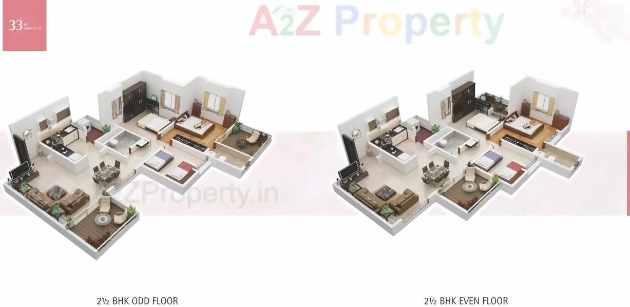 Layout of real estate project 33 Keshav Kunj located at Mundhawa, Pune, Maharashtra