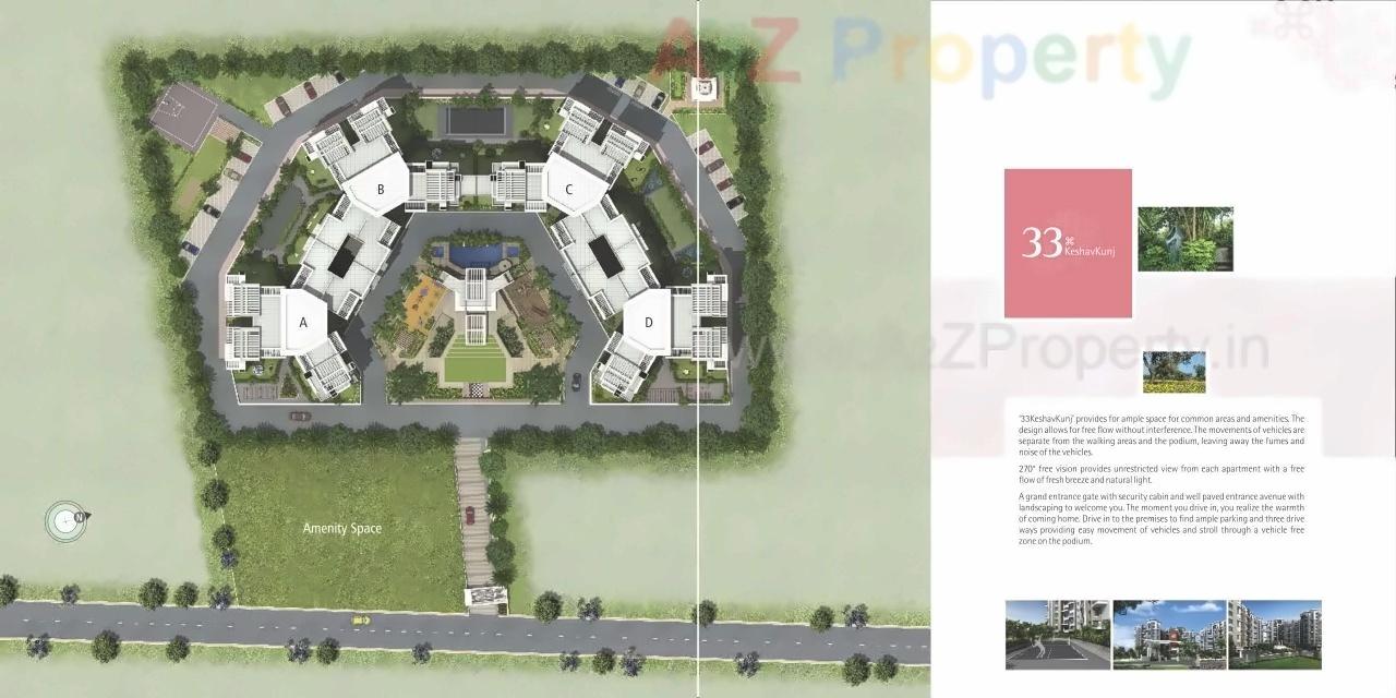 Layout of real estate project 33 Keshav Kunj located at Mundhawa, Pune, Maharashtra