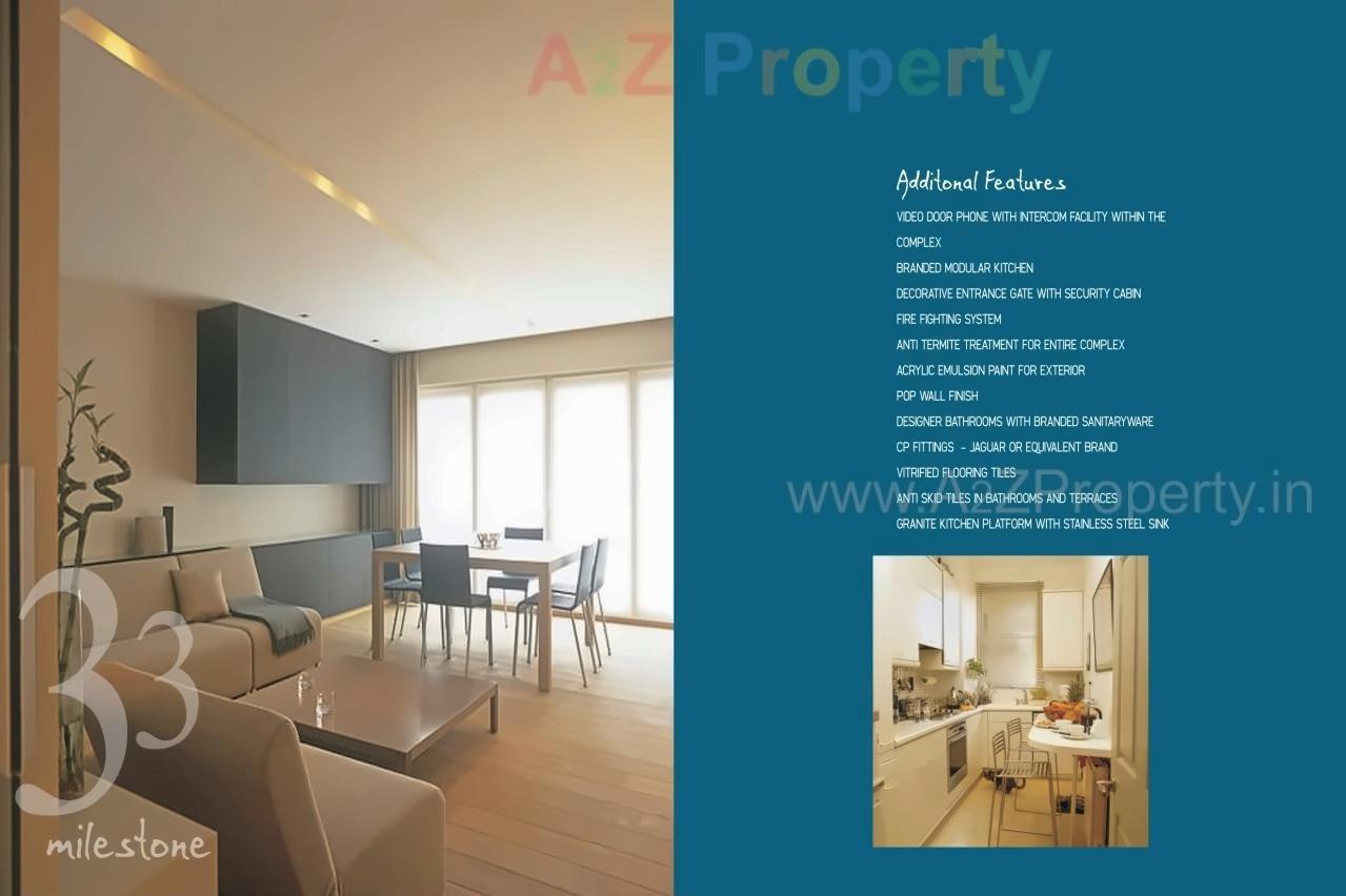 3D Elevation of real estate project 33 Milestone located at Tathwade, Pune, Maharashtra